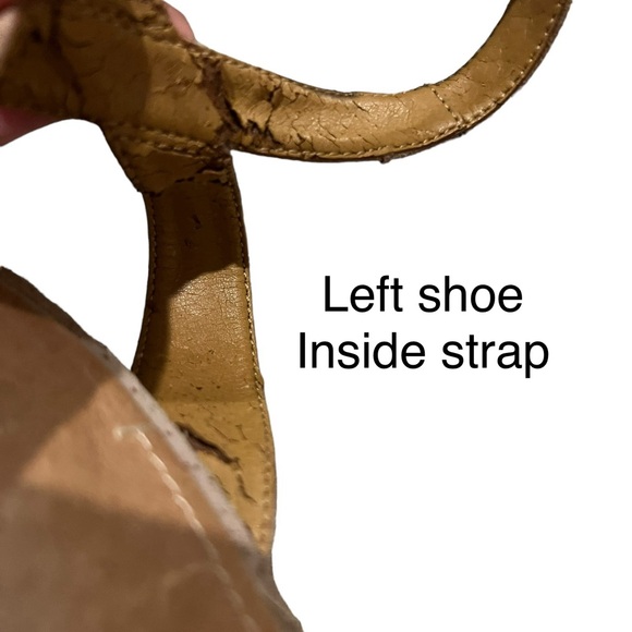 Clarks Palmdale Dasha Nude Suede Wedges 9.5 - Picture 8 of 10